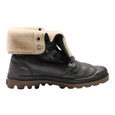 PALLADIUM Lace-Up Boots Black Leather Womens UK 5