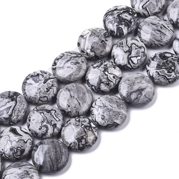 Natural Map Stone/Picasso Stone/Picasso Jasper Beads Strands