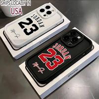 Super Star J-Jordan 23 Basketball Pattern Phone Case for IPhone 16 15 14 13 12 11 Pro Max Luxury Shockproof Protection Smartp...