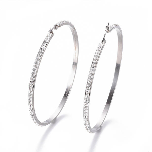 304 Stainless Steel Big Hoop Earrings