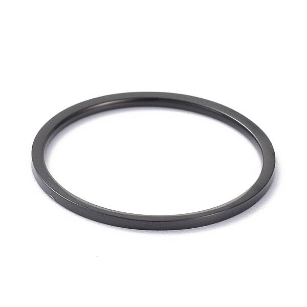 1mm Polished Plain Dome Finger Ring for Girl Women