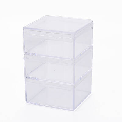 Square Polystyrene Bead Storage Container