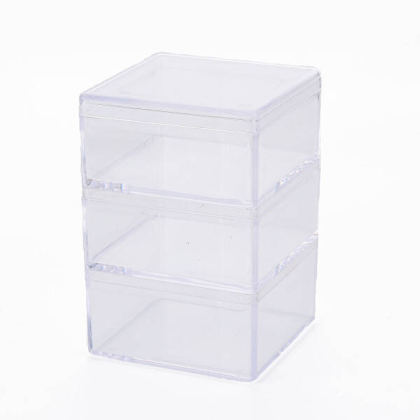 Square Polystyrene Bead Storage Container