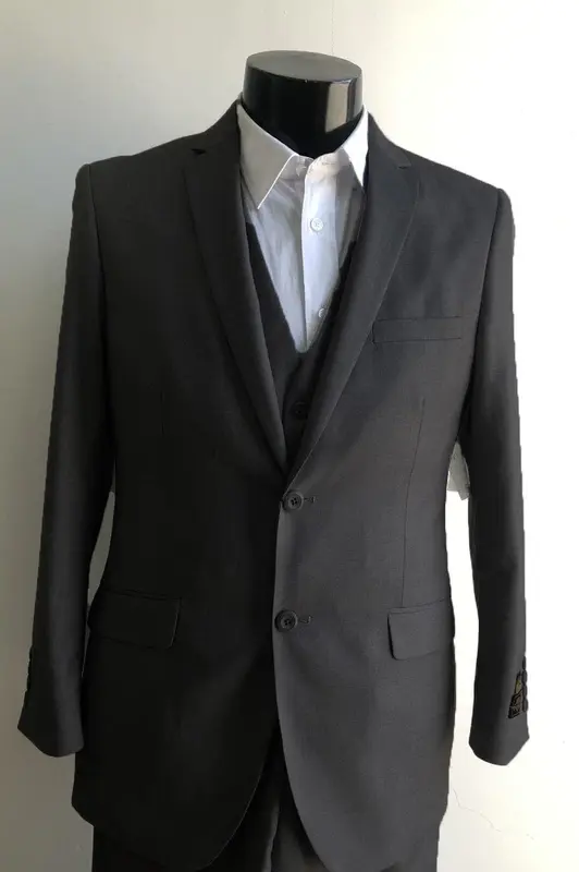 Mens Skinny Liquid Black Suits Downtown Los angeles - Suits LA $149