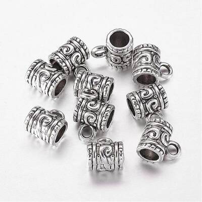 Tibetan Style Alloy Tube Bails
