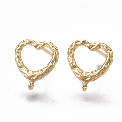 Brass Stud Earring Findings