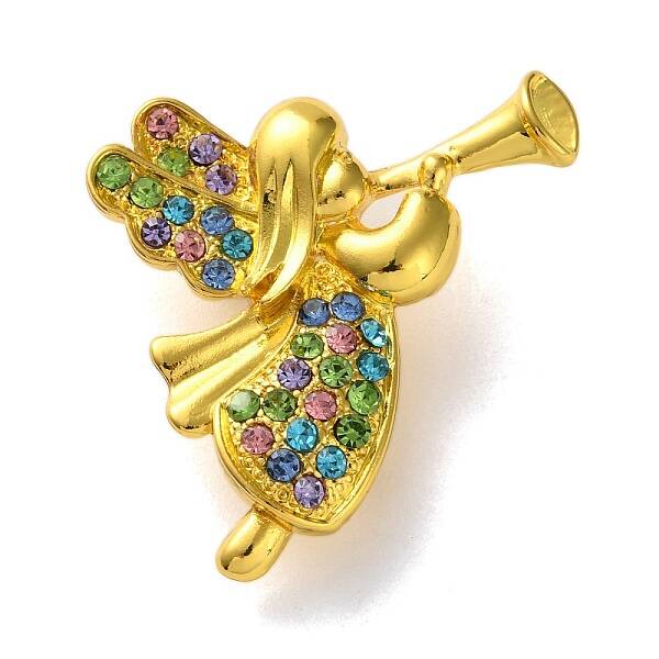 Cartoon Golden Zinc Alloy Enamel Pin