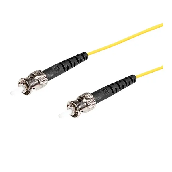 46143 Monoprice SMF Optic Cable ST-ST UL 3mm 9/125 OFNR Simplex Yellow 3m