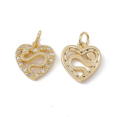 Brass Micro Pave Cubic Zirconia Pendant