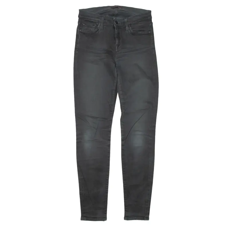 7 FOR ALL MANKIND Jeans Grey Denim Slim Skinny Womens W25 L28