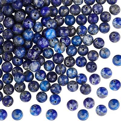 2 Strand Natural Lapis Lazuli Round Bead Strands
