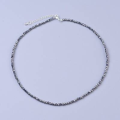Terahertz Stone Beaded Necklaces