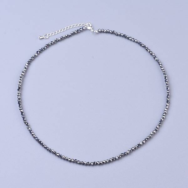 Terahertz Stone Beaded Necklaces