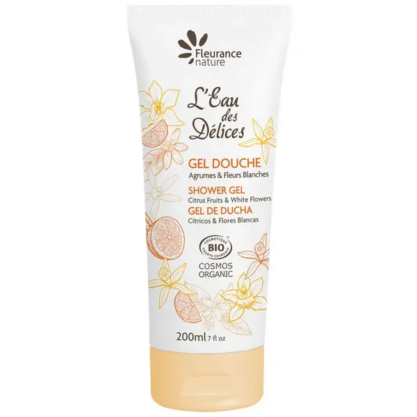Fleurance Nature Shower Gel - Citrus Fruits & White Flowers - ORGANIC 200 ml