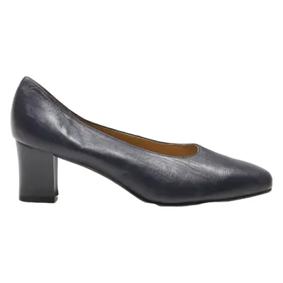 NISA BLUE Court Heels Blue Synthetic Womens UK 6