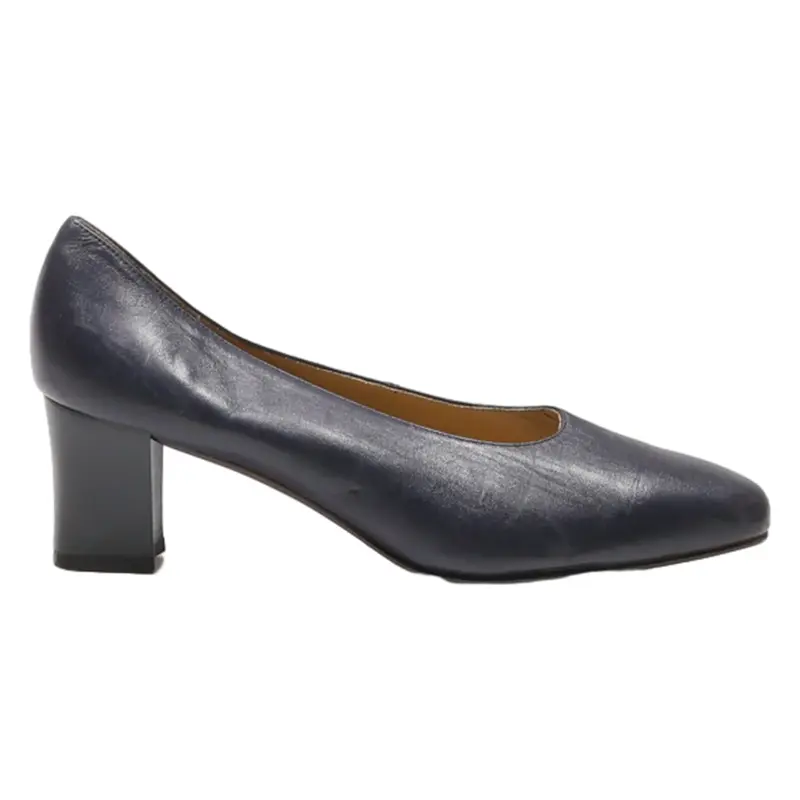 NISA BLUE Court Heels Blue Synthetic Womens UK 6