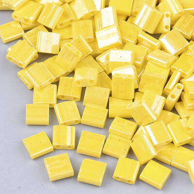 2-Hole Opaque Glass Seed Beads