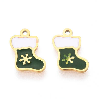 304 Stainless Steel Enamel Charms