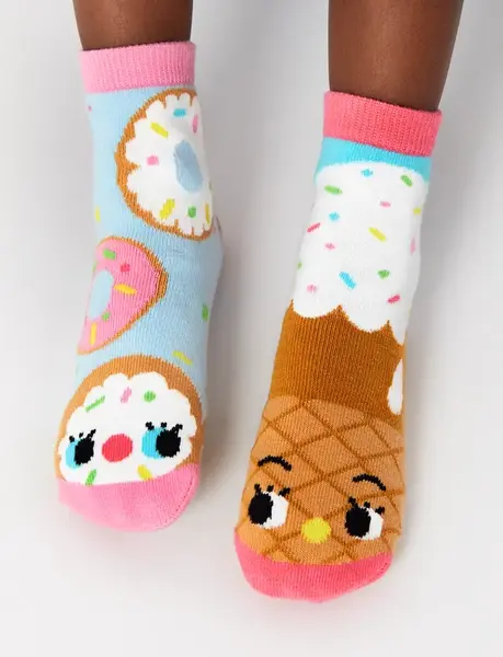 KIDS DONUT & ICE CREAM NO SLIP SOCKS | Size: KIDS SMALL