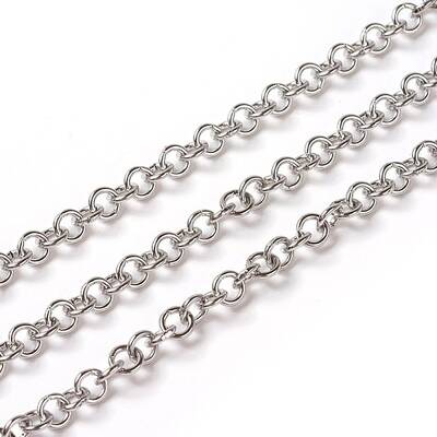 Tarnish Resistant 304 Stainless Steel Rolo Chains