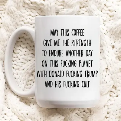 FDT Mug For Coffee Lover 11 or 15oz, Liberal Leftist Pro Choice Feminist Antifascist Democrat Best Friend Coworker Gift, Poli...