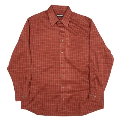 KLEPPER Mens Shirt Red Check Long Sleeve L