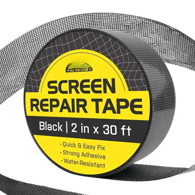 2in x 30ft (360in) Window Screen Repair Tape, Screen Door Replacement Kit, Mosquito Net Repair Tape, Window Net Screen Patch,...