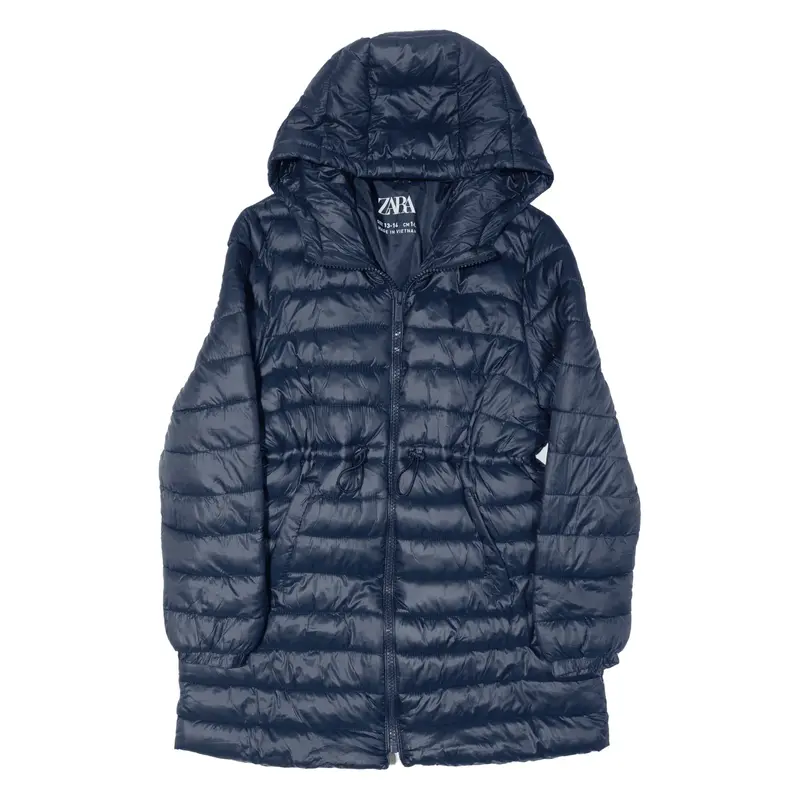 ZARA Puffer Jacket Blue Womens S