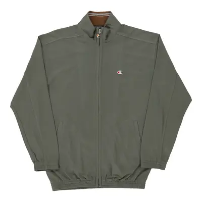 Age 11-12 Champion Track Jacket - Medium Grey Polyester