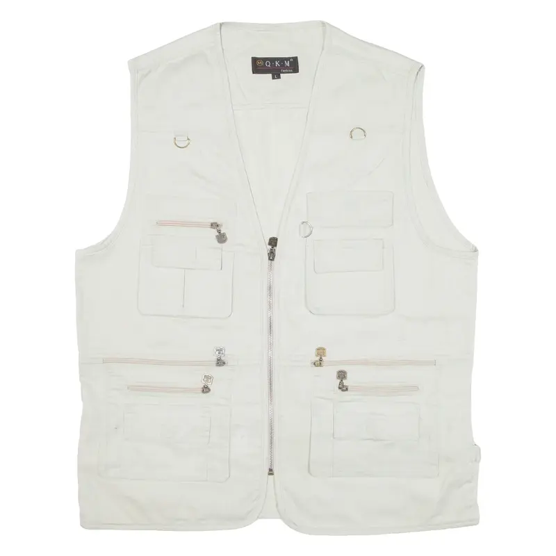 QKM Utility Mens Gilet Grey L