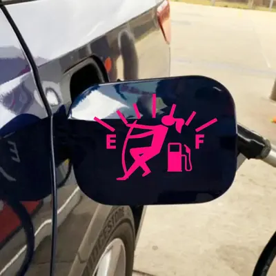 Car Gas Tank Cap Pattern Sticker, Personalized Decorative Stickers, Car Decoration Accessories, Car Decals