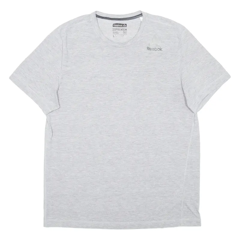 REEBOK Supreme Womens T-Shirt Grey Crew Neck L