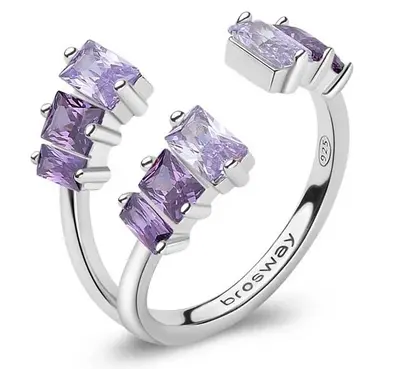 Brosway Fancy Magic purple ring FMP17 Charming Open - Circuit: M (53-55 mm)