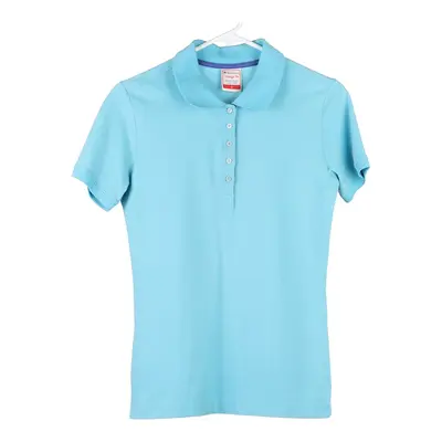 Champion Polo Shirt - Small Blue Cotton