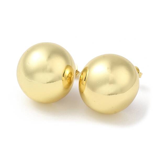 Brass Stud Earrings