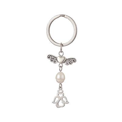 304 Stainless Steel Angel Keychains