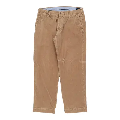 Ralph Lauren Cord Trousers - 33W 27L Brown Cotton
