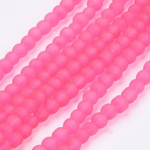 Transparent Glass Bead Strands