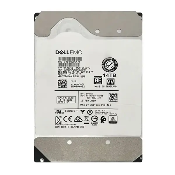 NY8HX Dell 14TB 6Gb/s SATA 7200 3.5-Inch Hard Drive