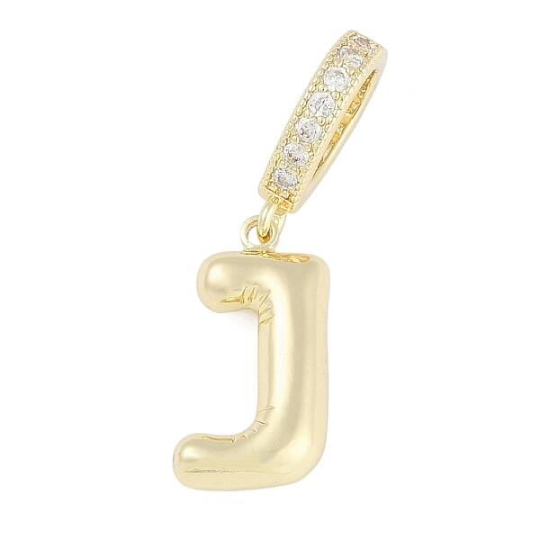Brass Micro Pave Clear Cubic Zirconia Pendants