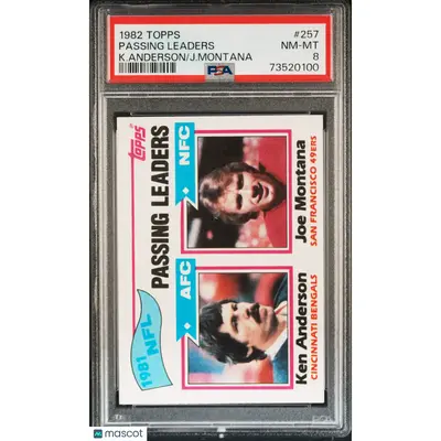 Passing Leaders PSA 1982 Topps Football #257 8 73520100