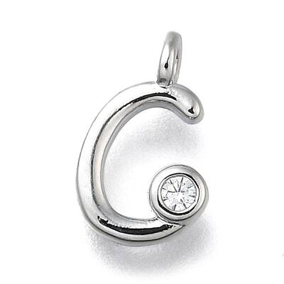 Brass Micro Pave Cubic Zirconia Pendants