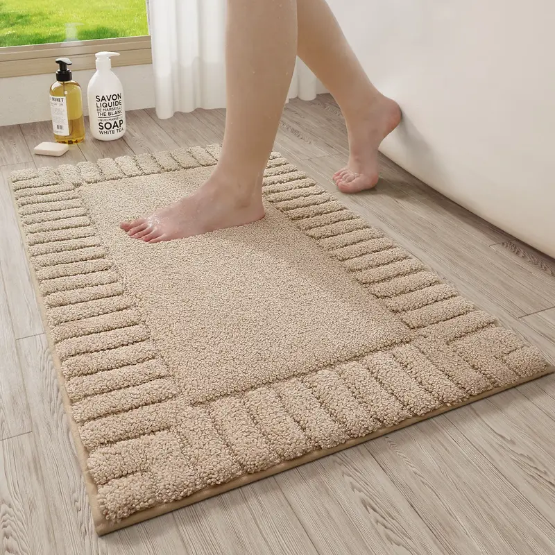 LUMI Bathroom Rugs Non Slip with Rubber Backing, Ultra Soft Bath Mat Absorbent, Machine Washable Modern Bath Rug Quick Dry fo...