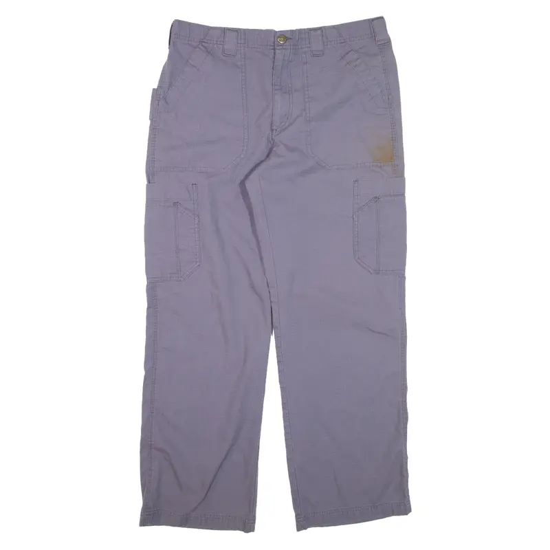 CARHARTT Workwear Trousers Grey Loose Straight Mens W34 L28