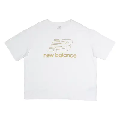 NEW BALANCE Mens T-Shirt White Crew Neck L