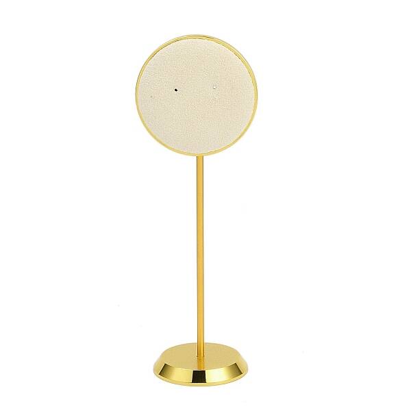 Round Microfiber Earring Display Riser Stands