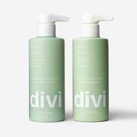 Divi Hydrating Shampoo & Conditioner for Normal to Thicker Hair Types, Moisturizer and Volume Maximizing Duo (12 fl oz each) ...
