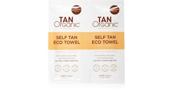 TanOrganic The Skincare Self-Tanning Wipe 2×10ml