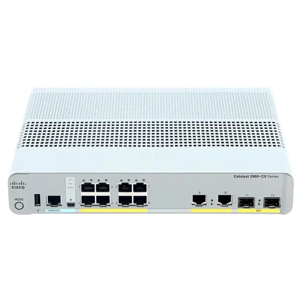 WS-C2960CX-8TC-L Cisco C2960CX-8TC 10-Port + 2-Port SFP Layer 3 Switch