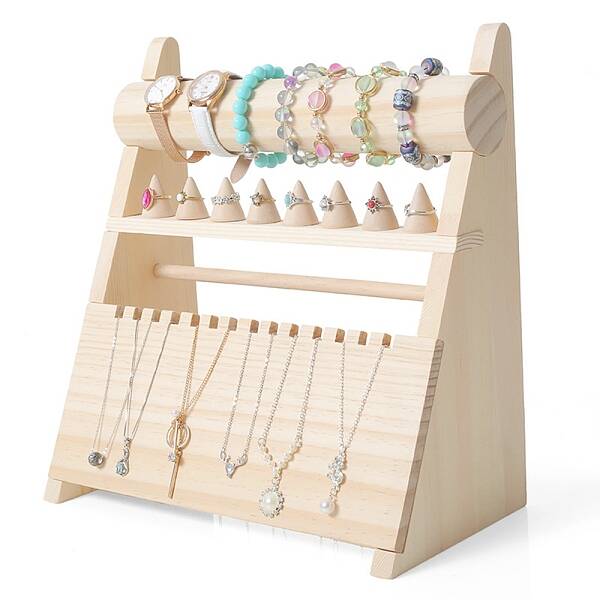 Wooden Jewelry Display Stands